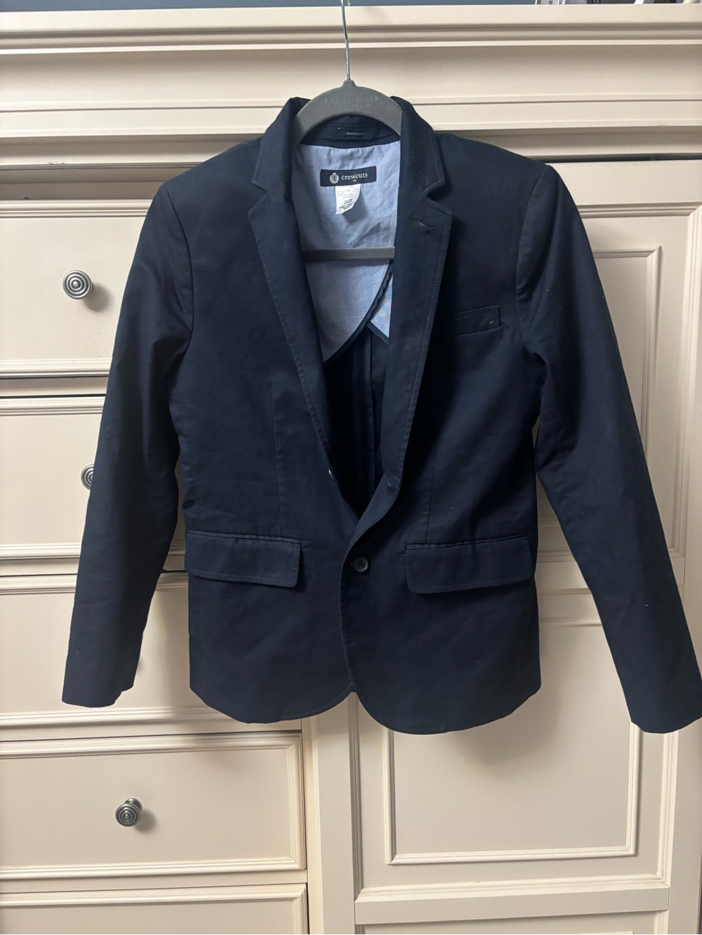 Crewcuts Navy Single-Breasted Boy’s Sports Jacket